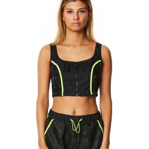 LF zip front net tank